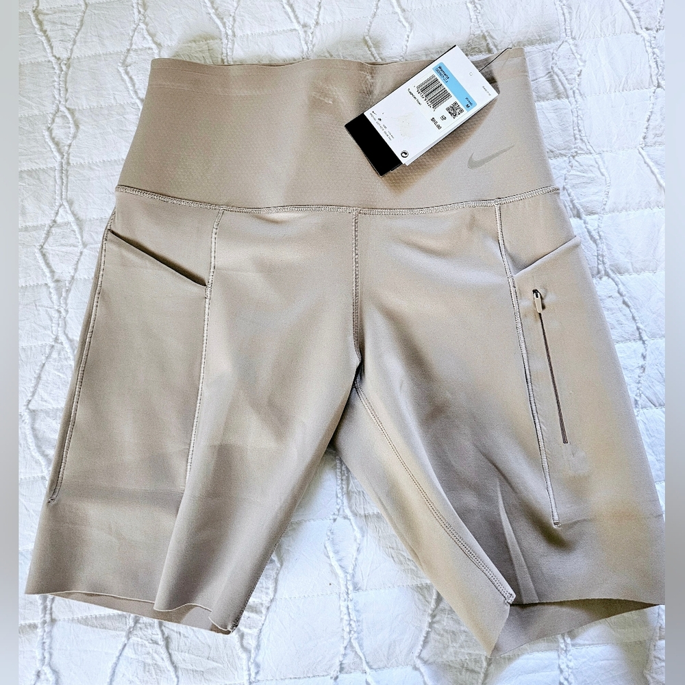 Nike Universa Women's High-Waisted 8" Biker Shorts with Pockets DQ5994-272 Sz M - Picture 8 of 10